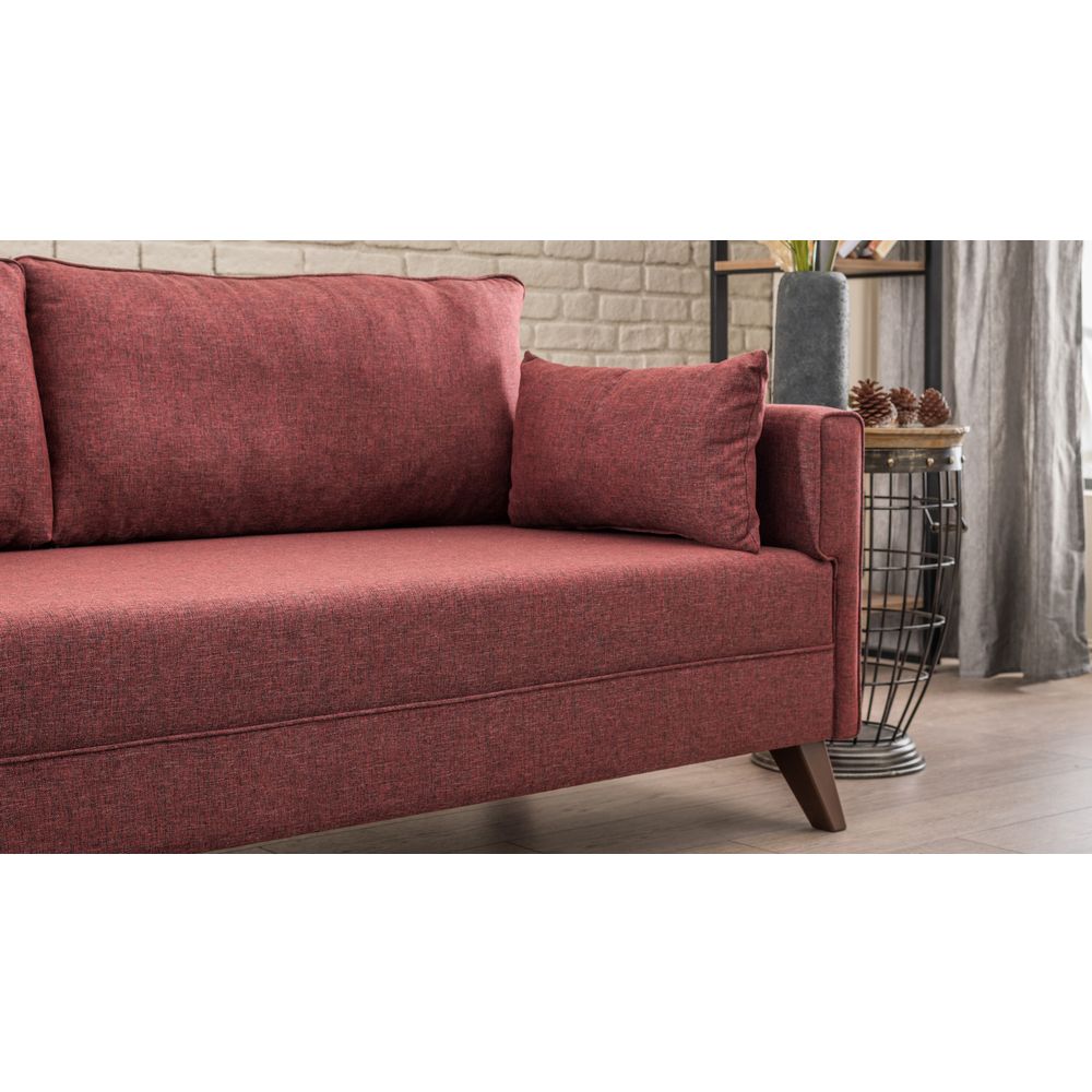 Bella Ugaona Sofa Lijeva 1 - Grimizno Crvena slika 4