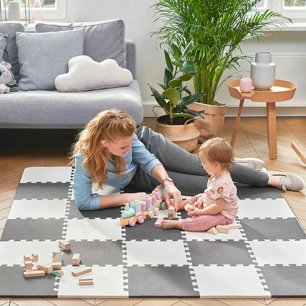 Kinderkraft Podloga za igru LUNO 150x180cm, Black slika 14