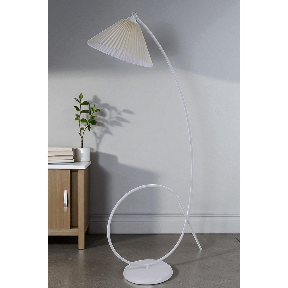 Opviq Podna lampa 378, krem, bijela slika 1