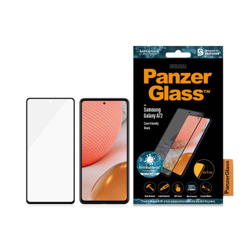 Panzerglass zaštitno staklo za Samsung Galaxy A72 case friendly antibacterial black slika 1