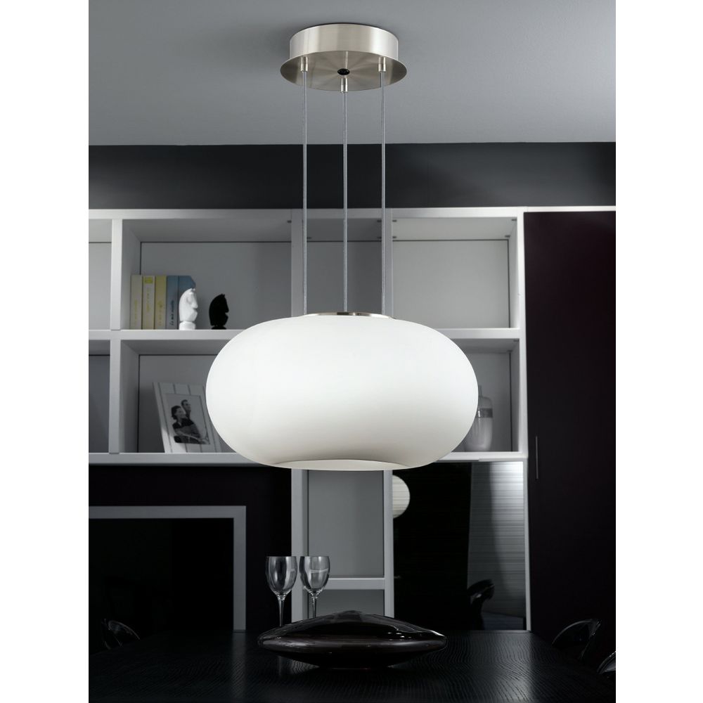 Eglo Optica visilica - 2 svjetla, nikl-mat, opal-mat slika 6