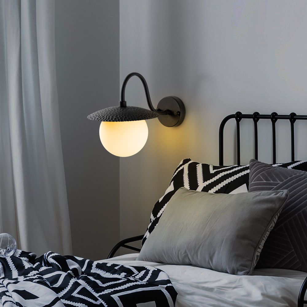 Zidna Lampa Anemon - 15002, boje: Crna slika 3