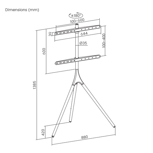 Podni fiksni stalak SBOX FS-1246F slika 15