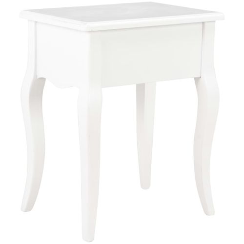 280005 Nightstand White 40x30x50 cm Solid Pine Wood slika 21