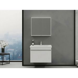 Set namještaja za kupatilo (2 komada) Bellezza 80 u mat bijeloj boji