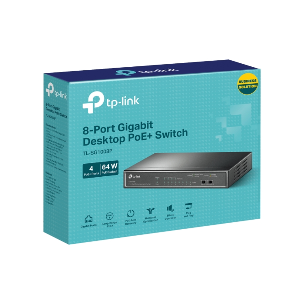 TP-Link TL-SG1008P 8-portni gigabitni desktop switch s 4 PoE+ porti slika 10