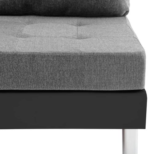Modularna sofa od umjetne kože crna slika 13