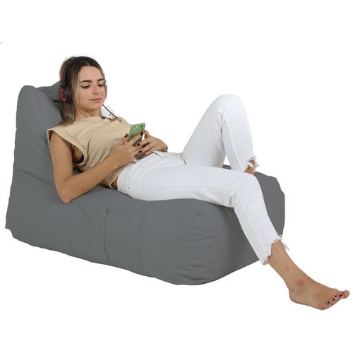 Atelier Del Sofa Vreća za sjedenje, Trendy Comfort Bed Pouf - Fume slika 4