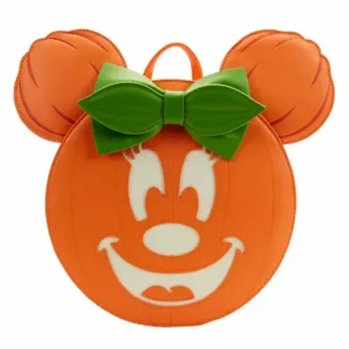 Disney Glow Face Minnie Pumpkin Minnie Mini Backpack slika 1