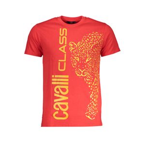 CAVALLI CLASS MEN'S SHORT SLEEVE T-SHIRT RED