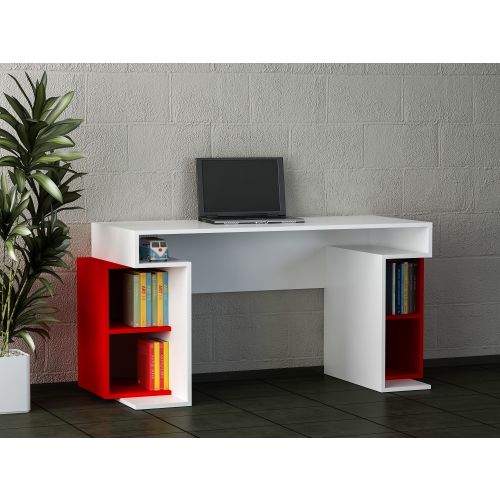 Monument - White, Red WhiteRed Study Desk slika 1