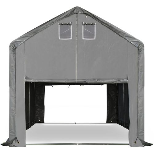 Skladišni šator od PVC-a 3 x 6 m sivi slika 37