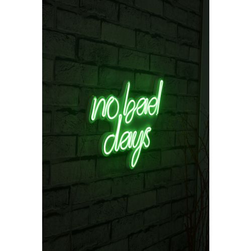 Wallity Ukrasna plastična LED rasvjeta, No Bad Days - Green slika 10