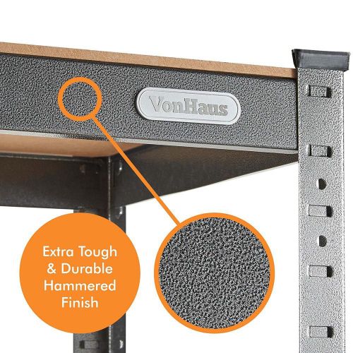 VonHaus 1.8m 5 shelf rack HAMMERITE slika 9