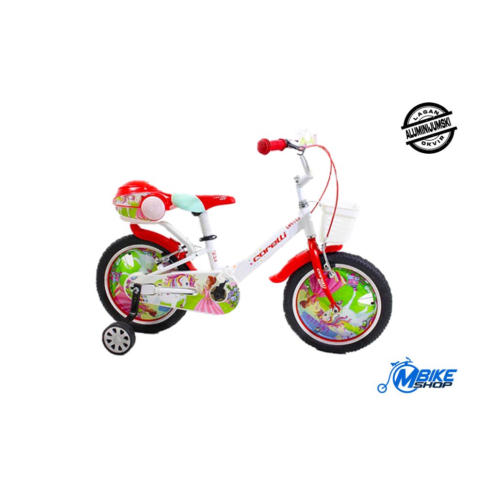 Corelli Dječiji bicikl Lovely 16″ Alu White/Red slika 1