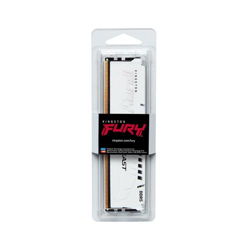 RAM DDR5 Kingston 32GB PC5200 KF552C36BWE-32 Fury Beast White Expo slika 1