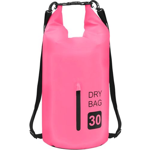 Suha torba s patentnim zatvaračem ružičasta 30 L PVC slika 2