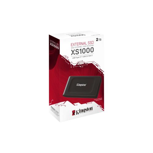 Kingston SXS1000/2000G Portable SSD 2TB, XS1000, USB 3.2 Gen.2x2 (20Gbps), Read up to 1,050MB/s, Write up to 1,000 MB/s, Black slika 3