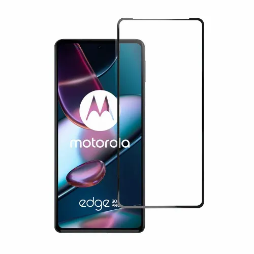 Blue Star kaljeno staklo sa okvirom za – Motorola Edge 30 Pro crno slika 2