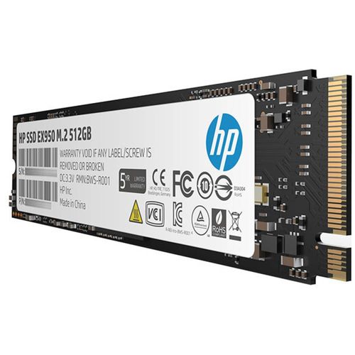 HP EX950 512 GB unutarnji M.2 PCIe NVMe SSD 2280 M.2 NVMe PCIe 3.0 x4 maloprodaja 5MS22AA#ABB slika 3