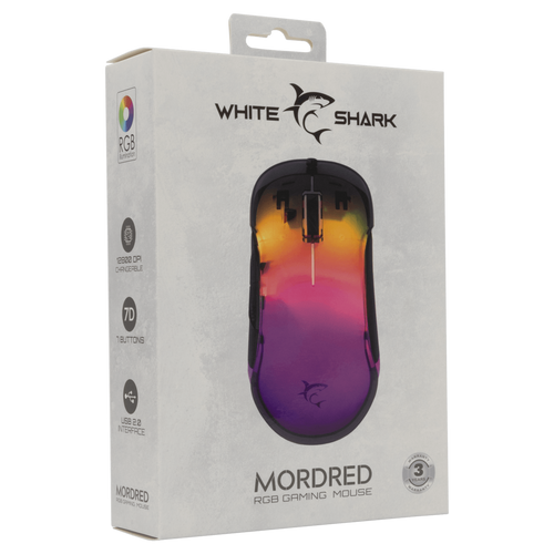 White Shark GM 5017 MORDRED, Mouse Black slika 5