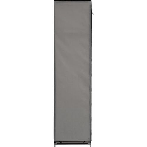 282456 Wardrobe with Compartments and Rods Grey 150x45x175 cm Fabric slika 19