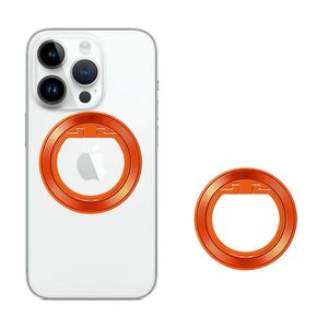 Techsuit – MagSafe telefonski prsten (MPR2) – Okrugli oblik- aluminijska legura – narančasti