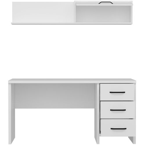 Troy - White White Study Desk slika 9