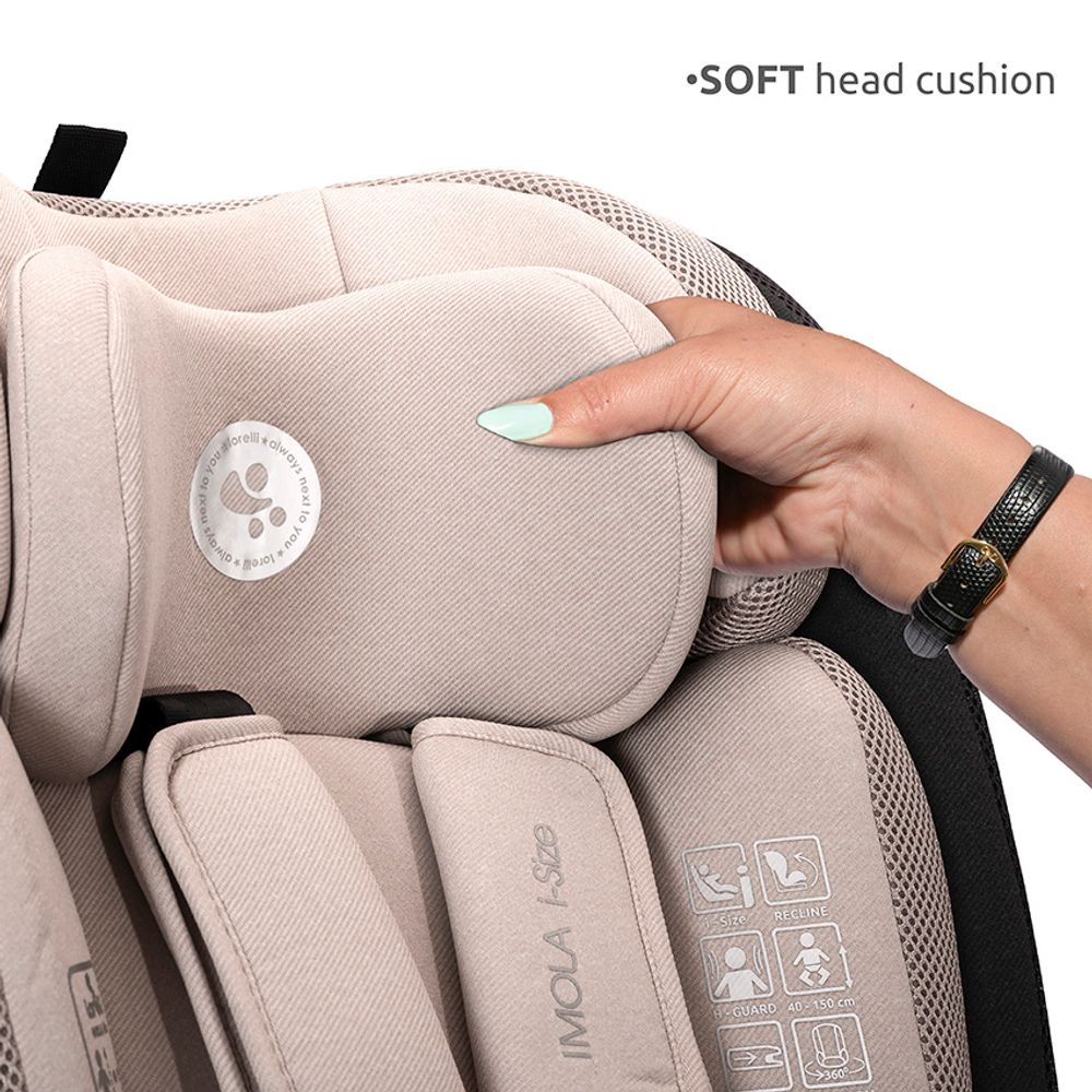 Lorelli Autosjedalica Imola 360 i-Size 40-150 cm Isofix, Beige slika 4