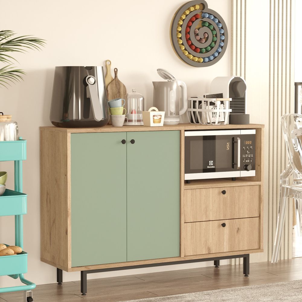 Višenamjenski ormar RE2-SY Oak Green slika 2