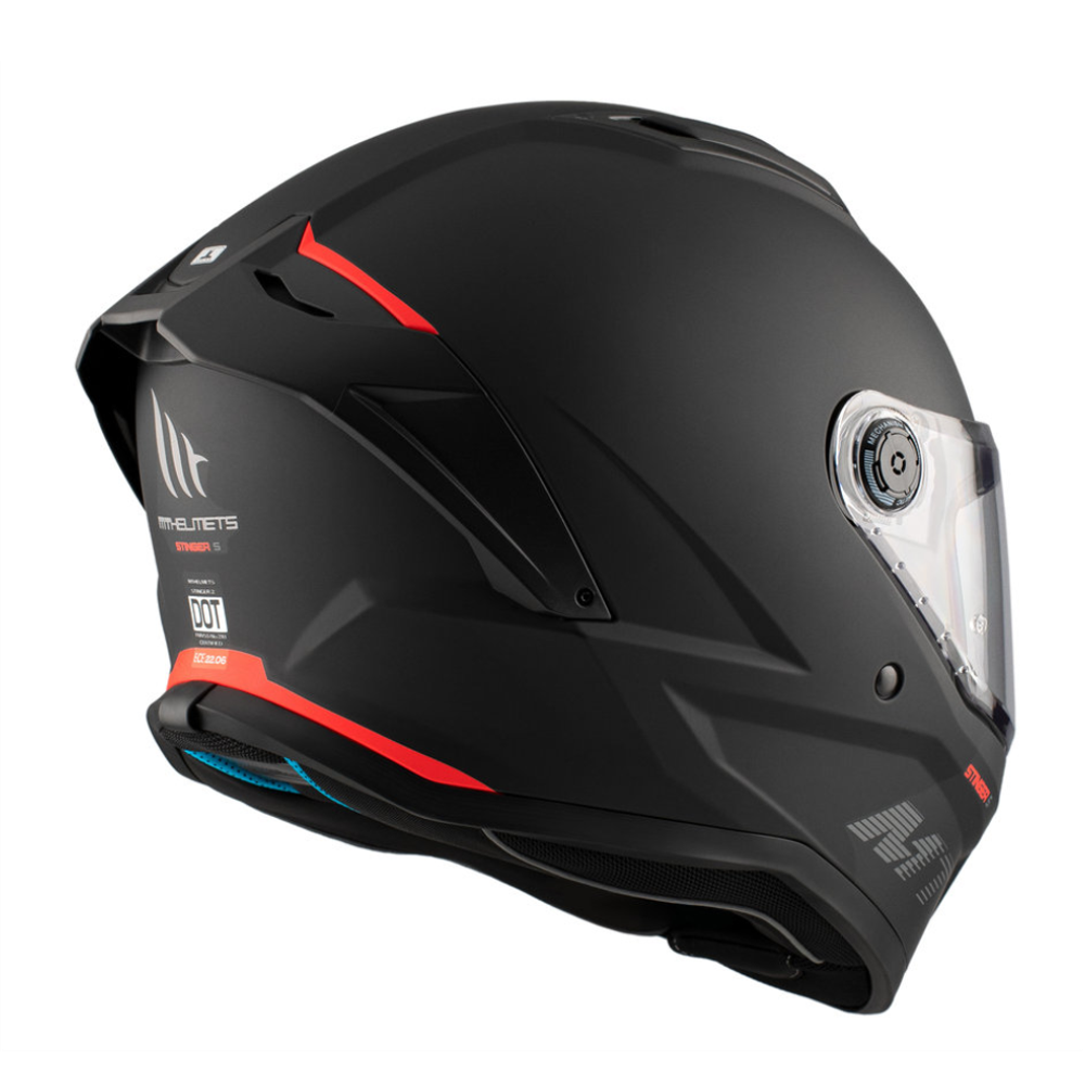 MT Helmets Stinger 2 Solid A1 Matt Black slika 5