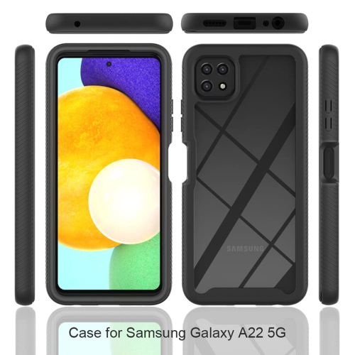 Techsuit Defense360 Pro + zaštita ekrana Samsung Galaxy A22 5G, crna slika 6