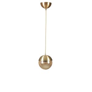 Küre Tekli Eskitme Bal Camlı Sarkıt Gold Chandelier