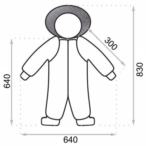 Dječji kombinezon sivi 62-66Cm slika 12