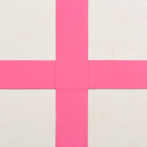 Strunjača na napuhavanje s crpkom 500 x 100 x 20 cm PVC roza slika 31