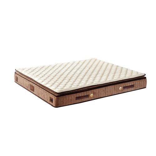 Woody Fashion Madrac, Bijela boja Smeđa, W Cotton 150x200 cm Double Size Firm Mattress slika 7