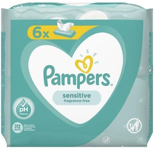 Pampers vlažne maramice  Sensitive 6x52 kom slika 1