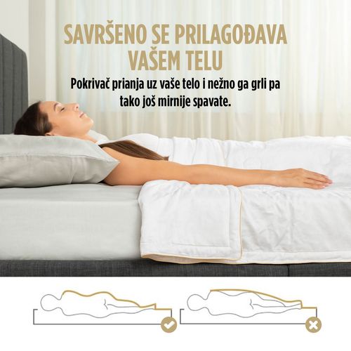 Pokrivač svileni Vitapur Victoria's Silk Summer white 250x200 cm slika 7