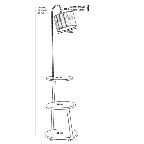 Sorti 8743-6 Multicolor Floor Lamp slika 5