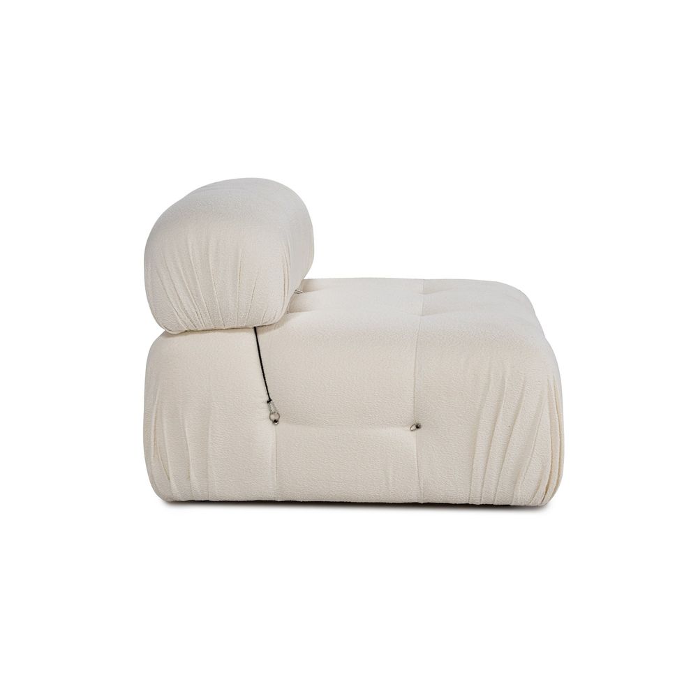 Bubble O1 - Bež Bijeli Sofa za Jednu Osobu slika 4