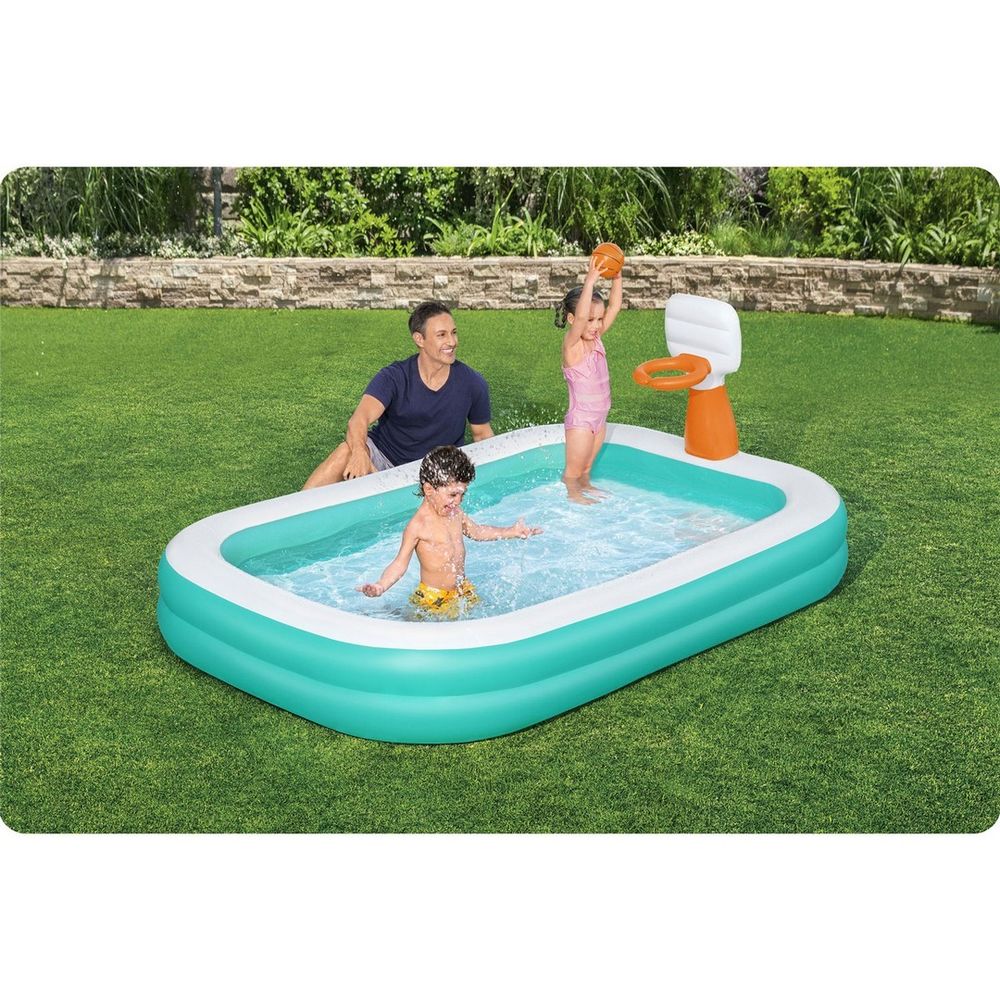 Dunk'n splash bazen na napuhavanje 251 x 168 x 102 cm bestway 54445 slika 2