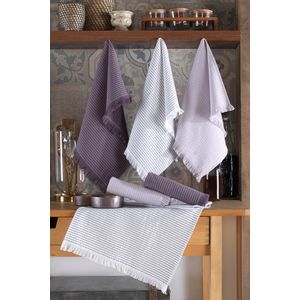 Bella - Lilac Lilac Kitchen Towel Set (6 Pieces)