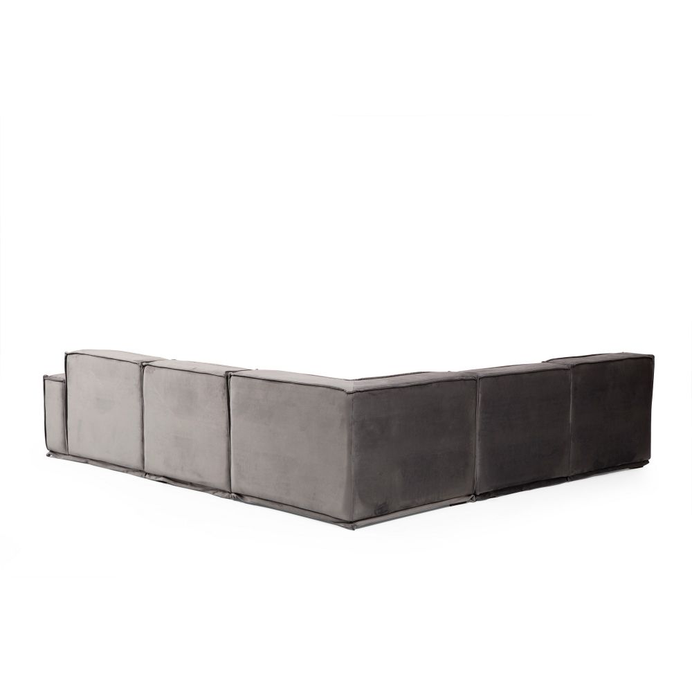 Lego Corner 5 (O1-O1-C-O1-1R) Sivi Kutni Sofa slika 4