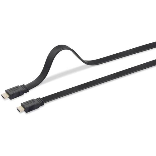 SpeaKa Professional HDMI priključni kabel HDMI A utikač, HDMI A utikač 10.00 m crna SP-8596844 audio povratni kanal (arc), pozlaćeni kontakti, visokofleksibilan, Ultra HD (4K) HDMI HDMI kabel slika 1