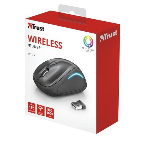 Trust YVI FX WIRELESS MOUSE BLACK (22333) slika 4