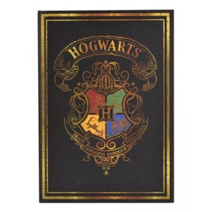 BLUE SKY HARRY POTTER A5 CASEBOUND NOTEBOOK - BLACK - COLOURFUL CREST