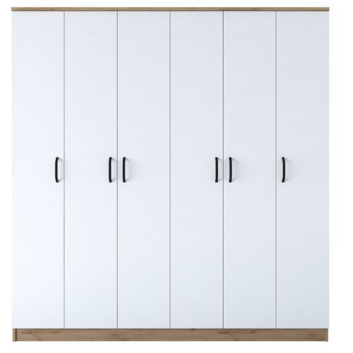 BA114 - 2274 Walnut
White Wardrobe slika 6