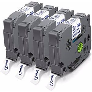 POT TRAKA TZE-FA3R 12mm tekstil crveno na bijelo