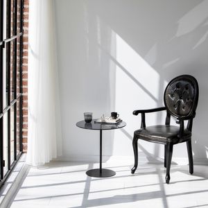 Chill-Out - Crni, Tamno Sivi Bočni Stolić