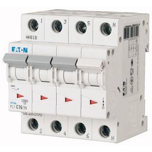 Eaton min.aut.prek. 16A, 3+N, 10kA, PL7-B16/3N 263985 - PL7-B16/3N